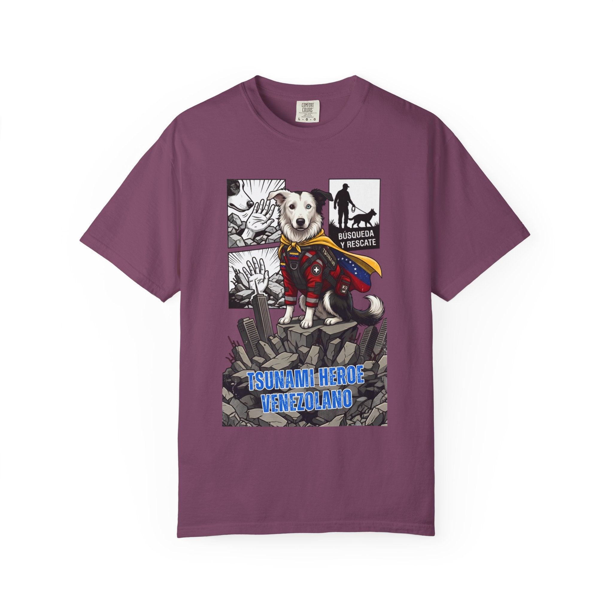 T-Shirt — 'Tsunami Hero Venezolano' Superdog Graphic Tee