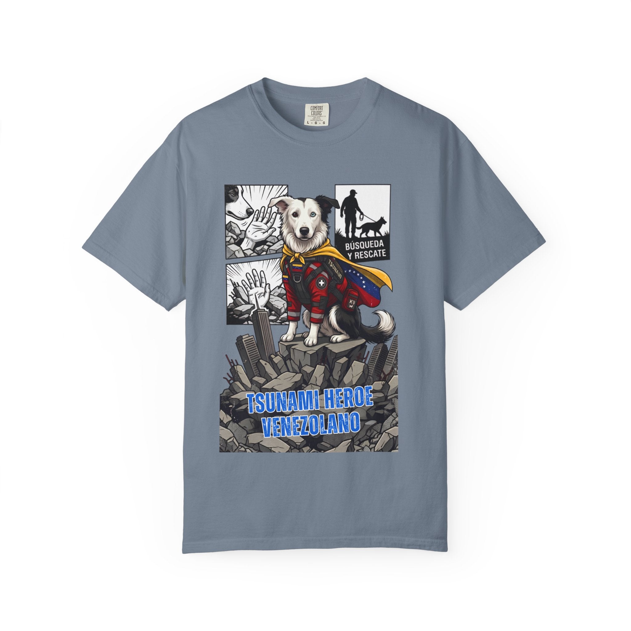 T-Shirt — 'Tsunami Hero Venezuela' Rescue Dog Graphic Tee