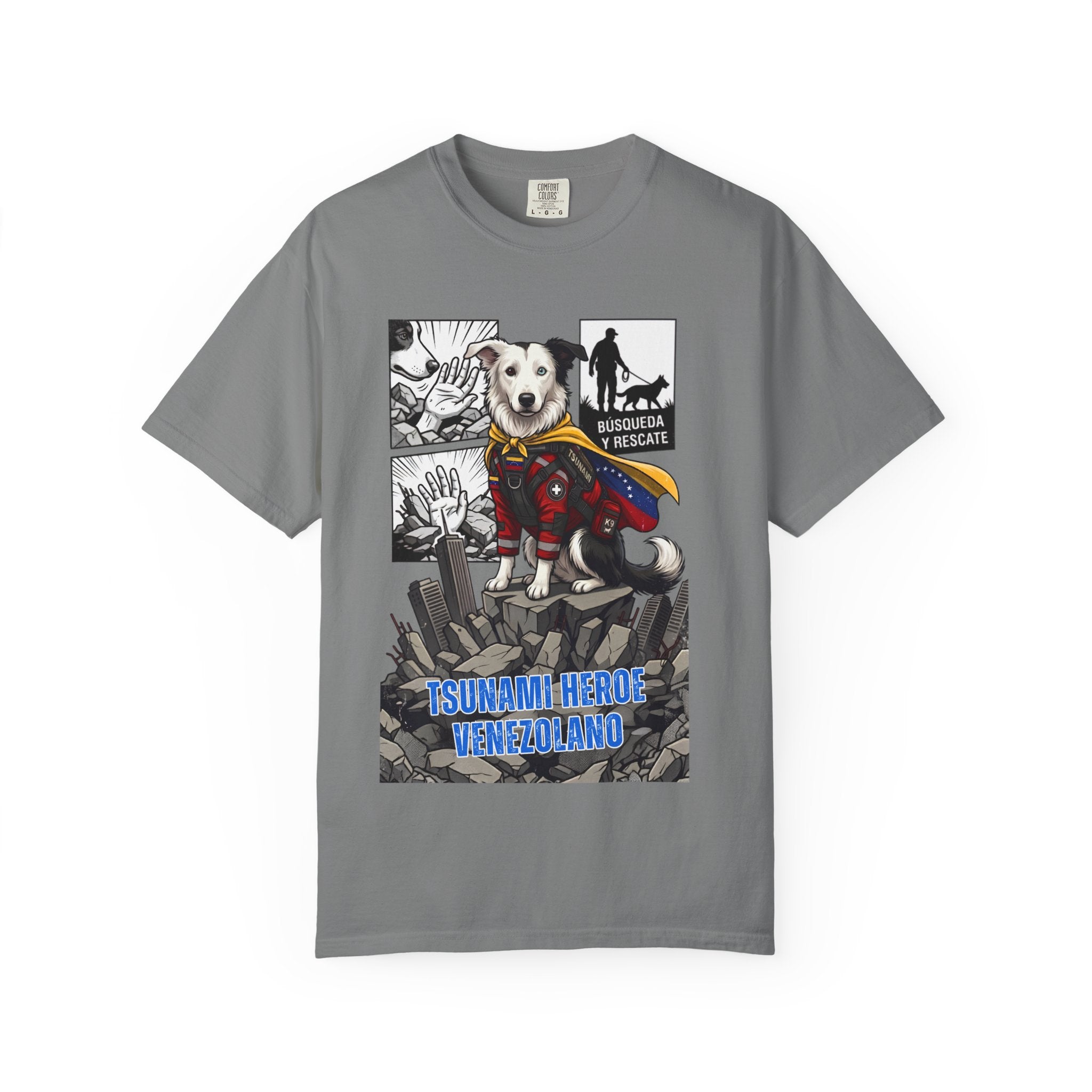 T-Shirt — 'Tsunami Hero Venezuela' Rescue Dog Graphic Tee